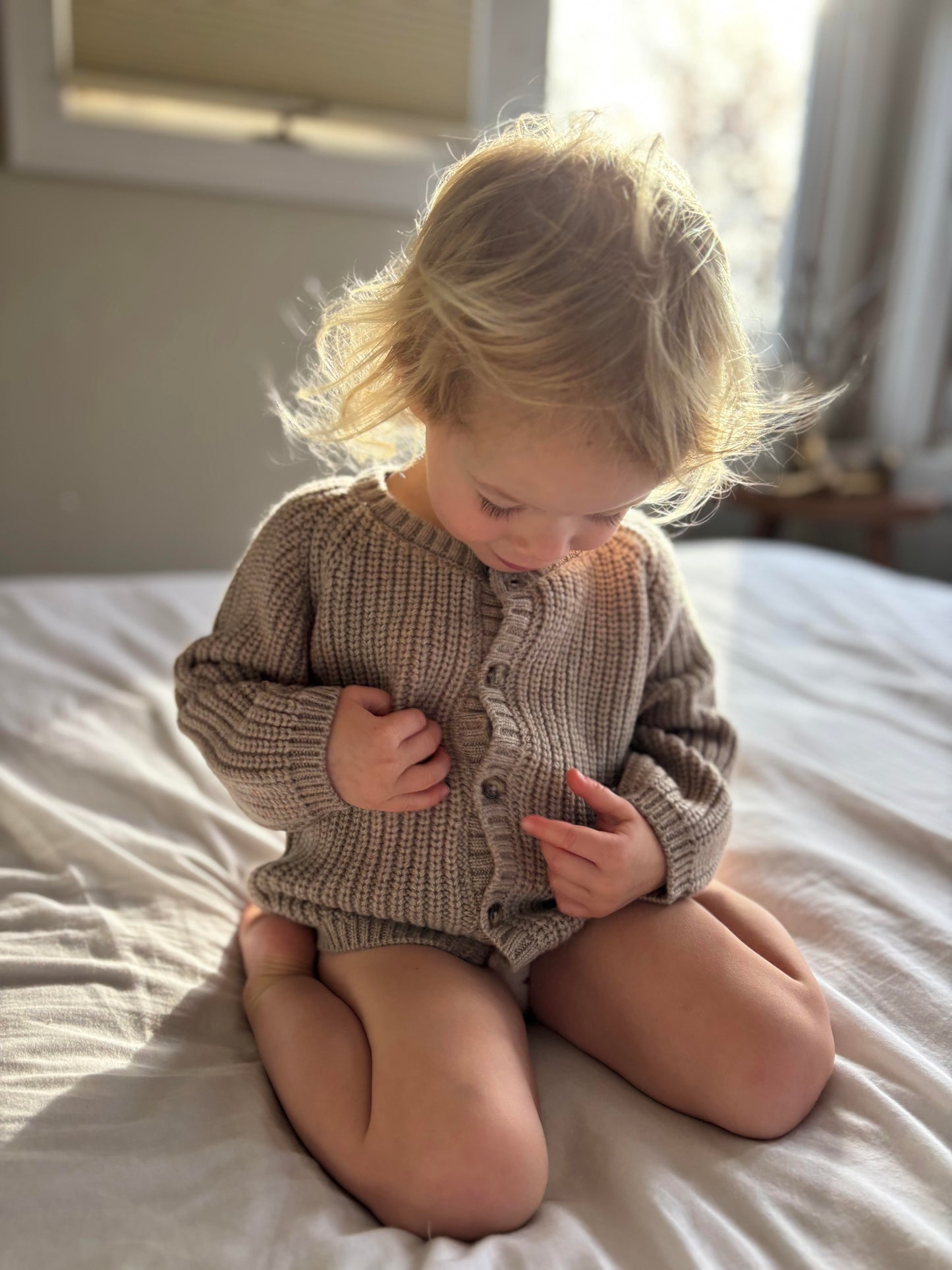 Le Cardigan Noisette — Petite Lux Edition
